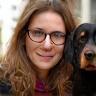 Portrait de Nina Leclerc et son épagneul